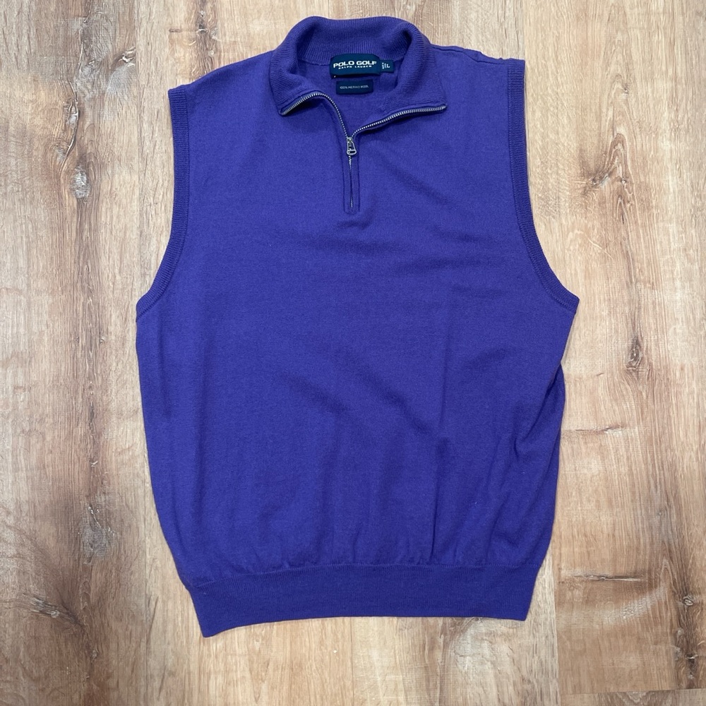 Polo Golf Ralph Lauren Purple Zip Up Sweater